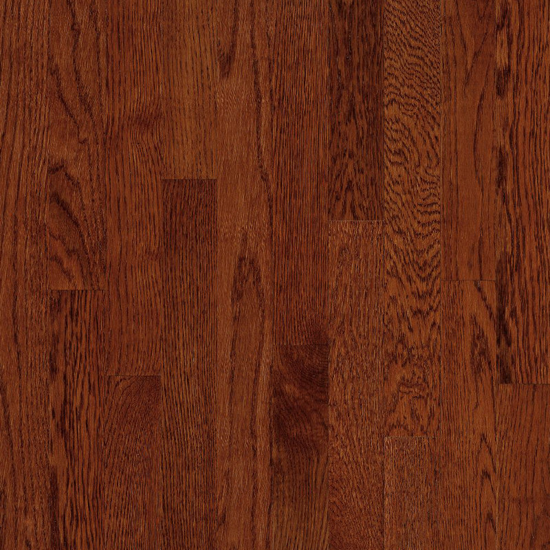 Parquet en chêne massif de 5/16 po d'épaisseur x 2 1/4 po x de longueur variable, Cerisier