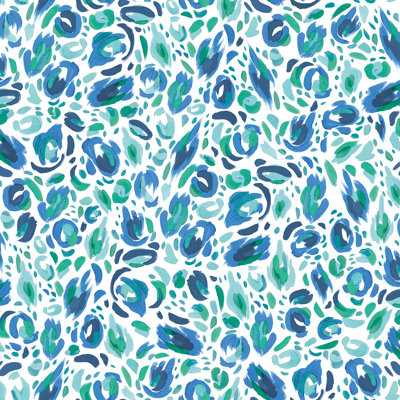 EttaVee Brushstroke Leopard Peel and Stick Wallpaper