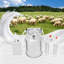 Machine à traire de vache électrique Pulsation avec seau en acier inoxydable 10L