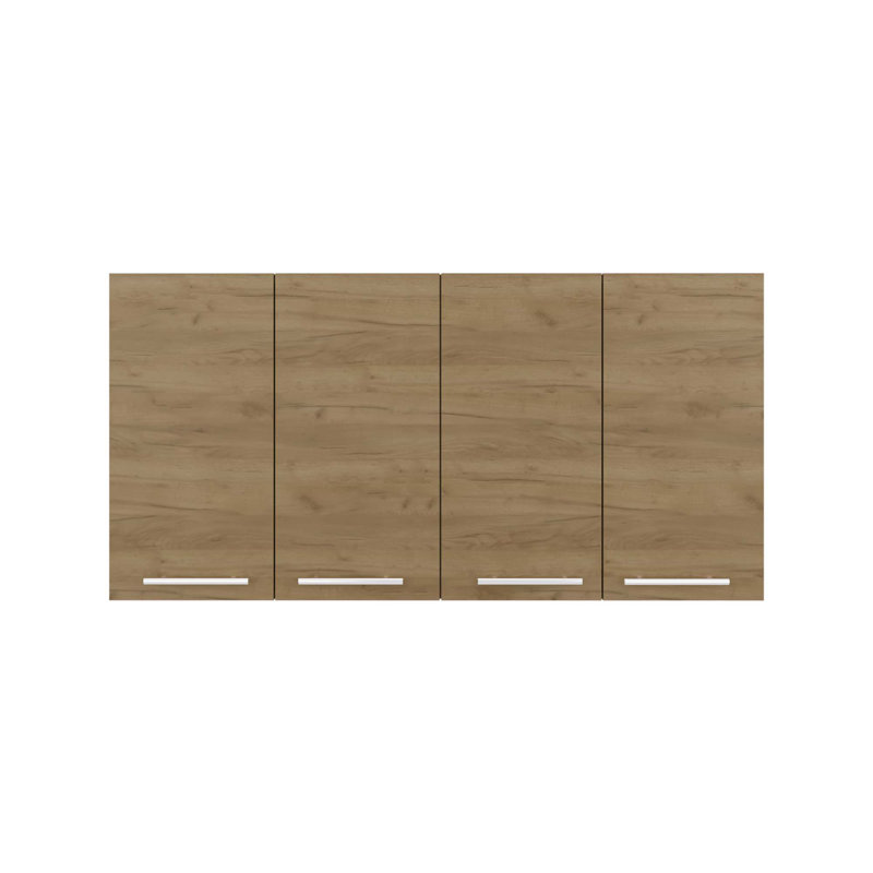Armoire murale 120, quatre portes, deux armoires, deux tablettes