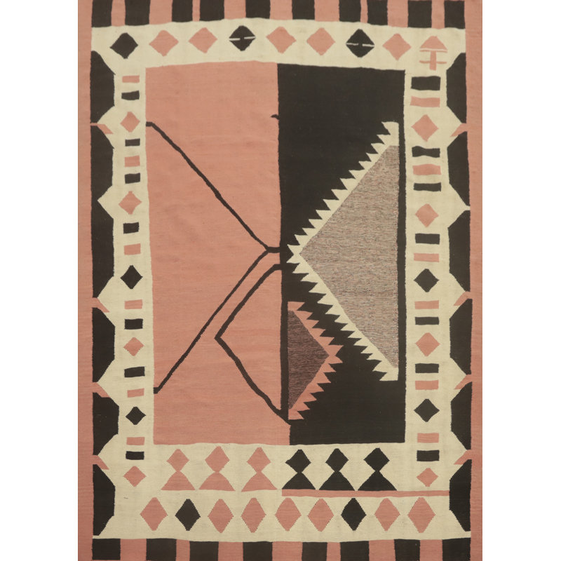 Tapis oriental en laine Kilim 8 x 10
