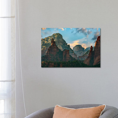 Mountains, Red Rock-Secret Mountain Wilderness, Arizona II 1 Piece Wrapped Canvas Wall Art