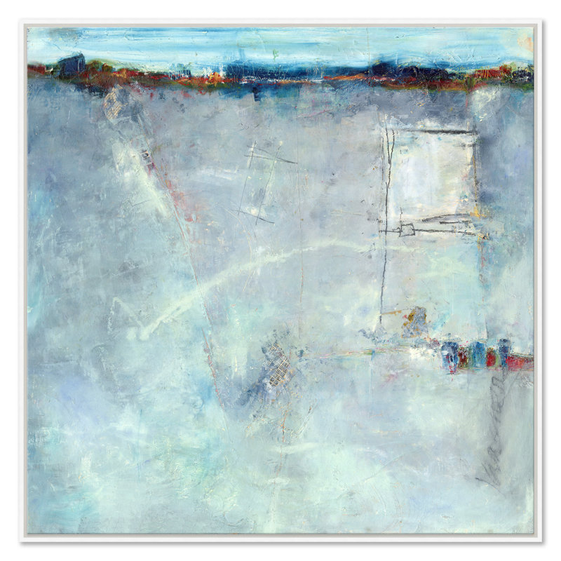 Josh's View by Jill Krasner - Single Picture Frame Painting on Canvas, White