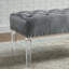 Banc rembourré en velours Macegan-624968139