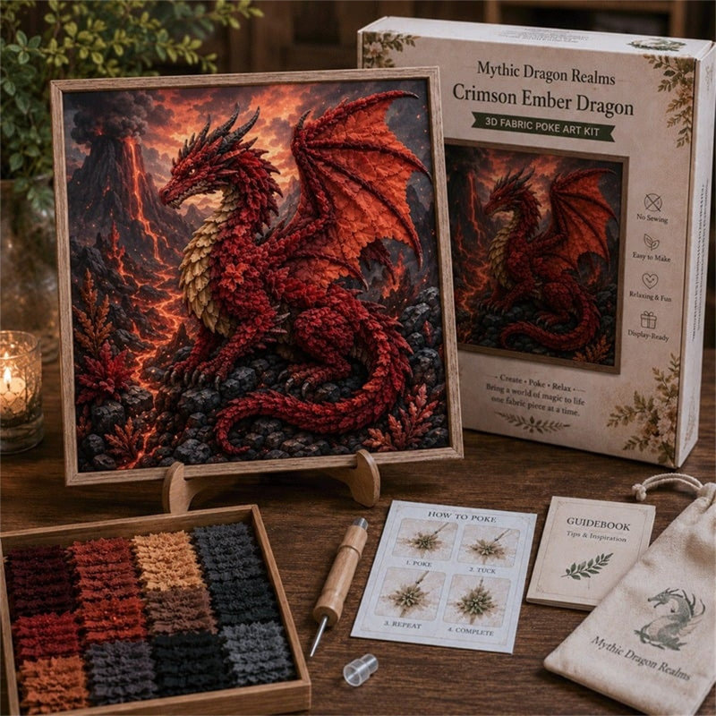 Trousse de décoration suspendue en acrylique Mythic Dragons Realms Poke Art, E