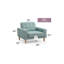 Fauteuil lit contemporain sarcelle pour espaces confortables