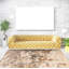 Tapis taupe tissé à la main Gadar