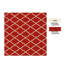 Tapis rouge/blanc touffeté à treillis géométrique Sera-442673948