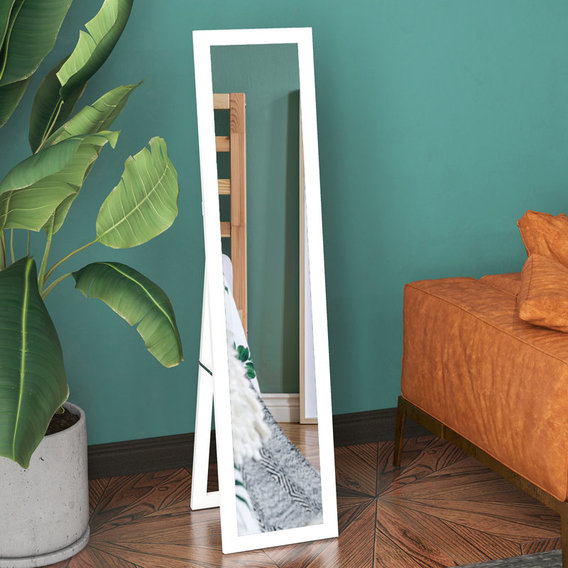 Mahalet Rectangle Floor Mirror, White