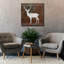  «Deer 2» par Erin Clark, art mural sur toile, 37 po x 37 po