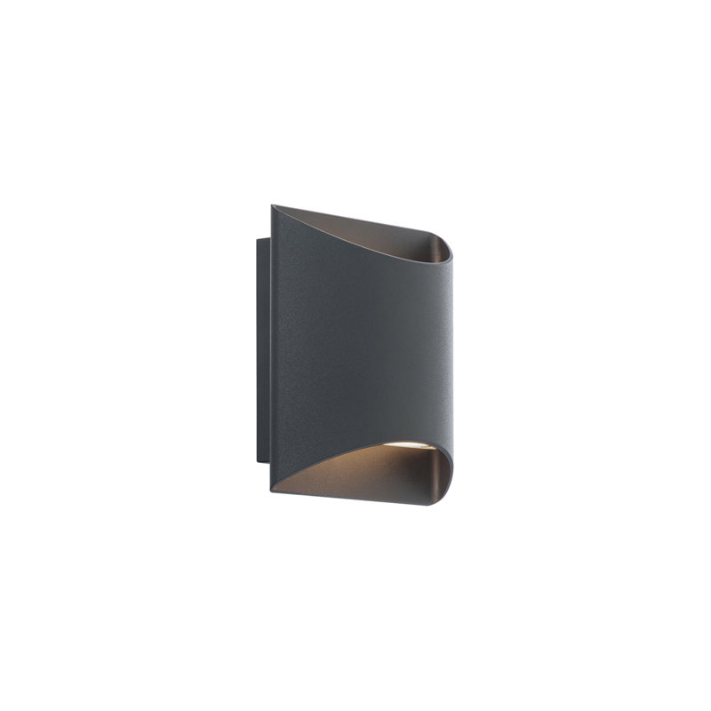 Duet 5.5" LED Wall Sconce 3-CCT 2700K-3000K-3500K, 3000K, Black