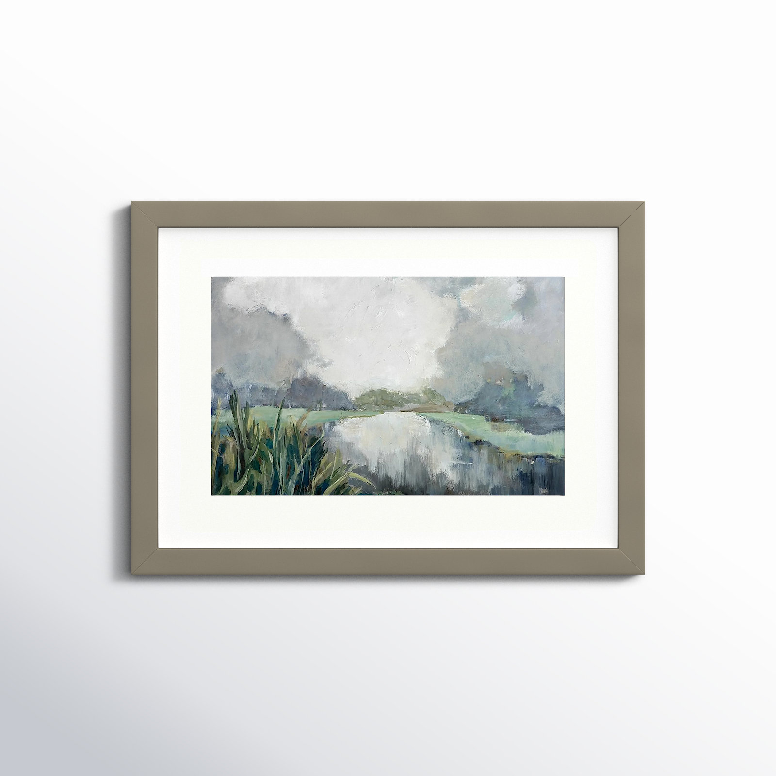 Passage by Mary Parker Buckley, Framed Print, 13" H x 18" W, Gray