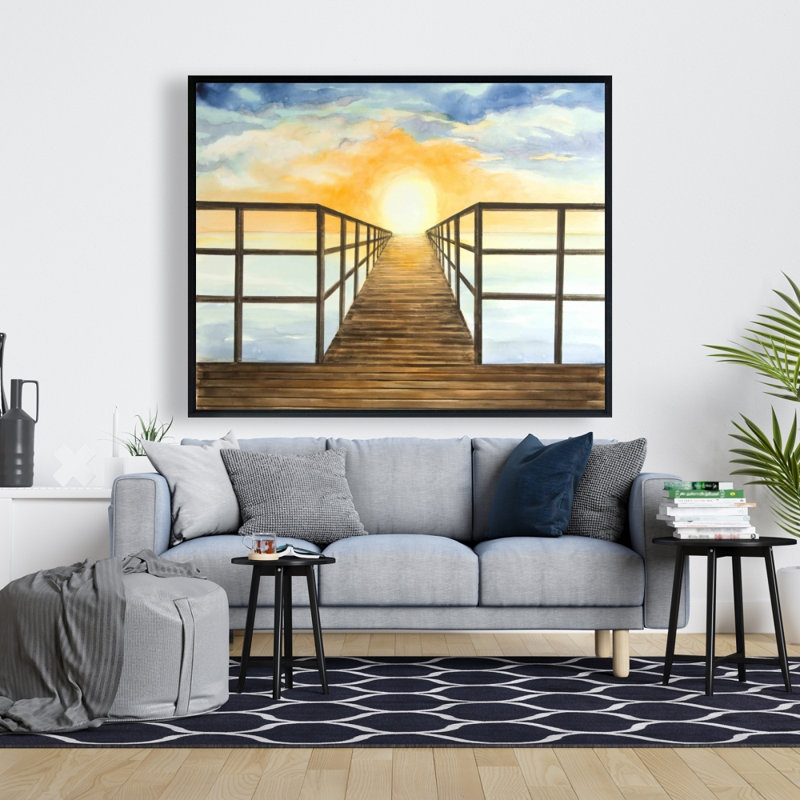 «Sunset In The Sea» sur toile