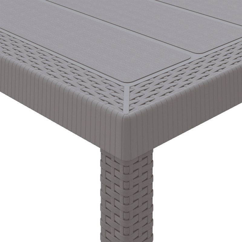 Rectangular 7 - Piece 6 - Person 200Cm L Outdoor Table Set, Grey