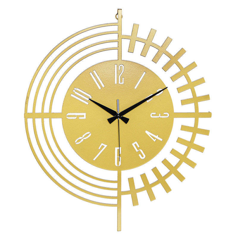 Amarmula Metal Wall Clock, Gold