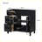 Modern Freestanding Bathroom Storage Cabinet with 2 Drawers and a Tip-out Drawer