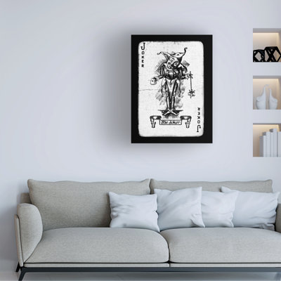 Entertainment Black And White Joker Playing Card
