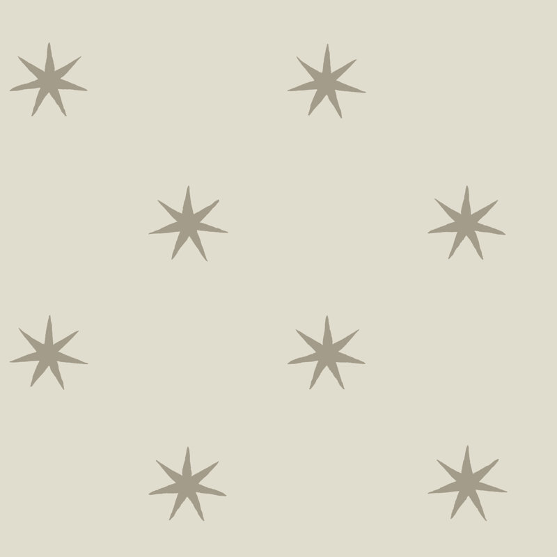 Papier peint adhésif Star Splendor, Beige / gris