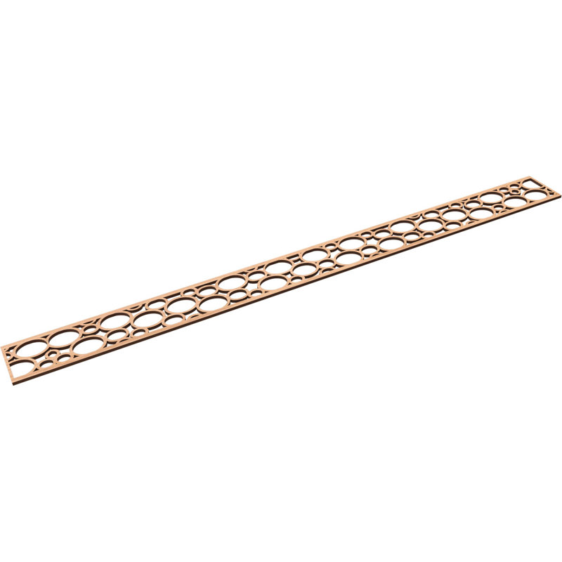 Moulure de chantournage, H 4 po x l 46,375 po x P 0,25 po, Noyer blanc