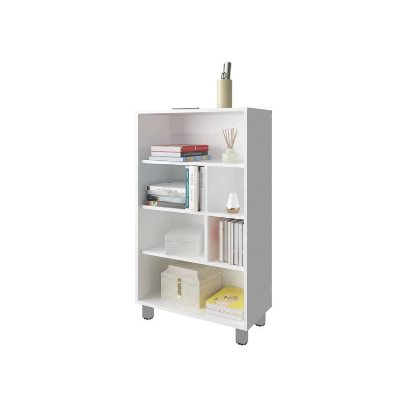 Bibliothèque avec six tablettes, Blanc