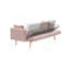 Canapé-lit 71,7 pouces en molleton rose avec deux coussins décoratifs pour un confort douillet et polyvalent-918792233