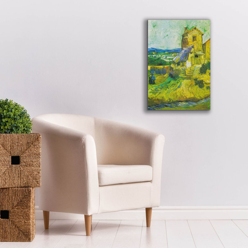 'The Old Mill' by Vincent Van Gogh, Giclee Canvas Wall Art, 26" H x 18" W x 0.75" D