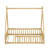 Tent-Inspired Floor Bed With Guardrails, Slats, And Playful Door Opening-953055915-953055926