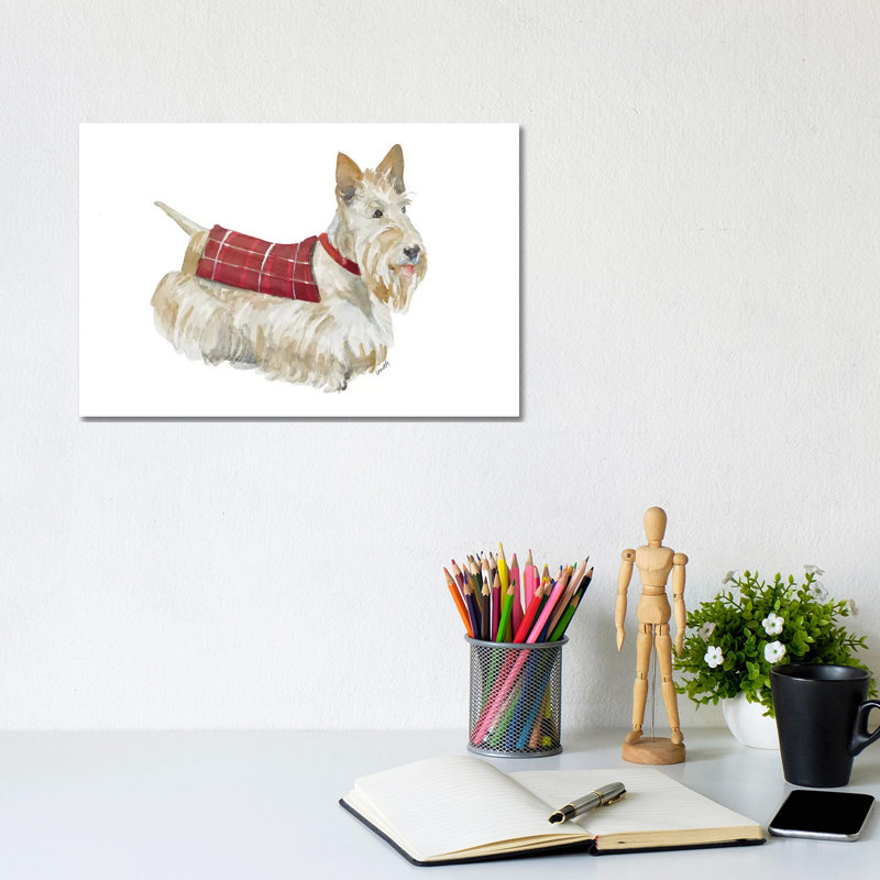 Wheaten Scotty by Lanie Loreth - Wrapped Canvas Painting, 20.32 cm H x 30.48 cm W