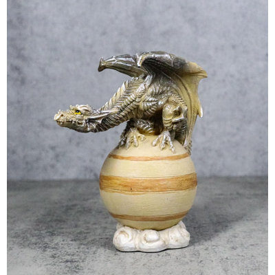 Solar Galaxy Planet Saturn Terrestrial Guardian Brown Sand Dragon Figurine