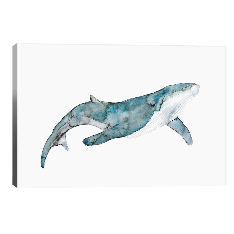 Art de baleine, Toile tendue, H 26 po x l 40 po x P 1,5 po