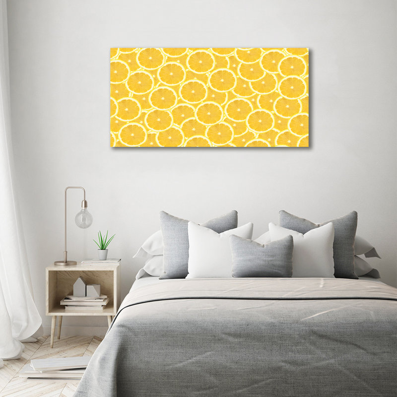 Lemon Slices - No Frame Print on Canvas