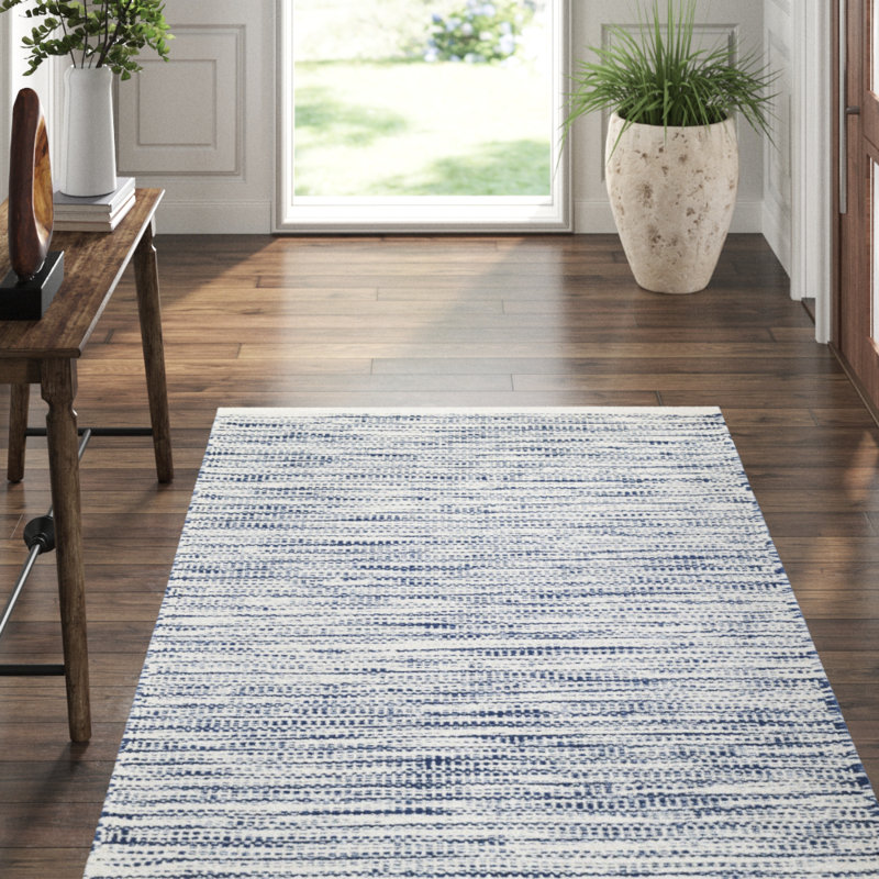 Tideline Navy Handwoven Indoor/Outdoor Rug, Rectangle 9'6" x 13'6"