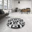 Tapis noir/blanc à motifs-1793005744