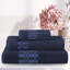 Davis Larissa Cotton Medium Weight Geometric Border 3 PC Assorted Towel Set-890101613