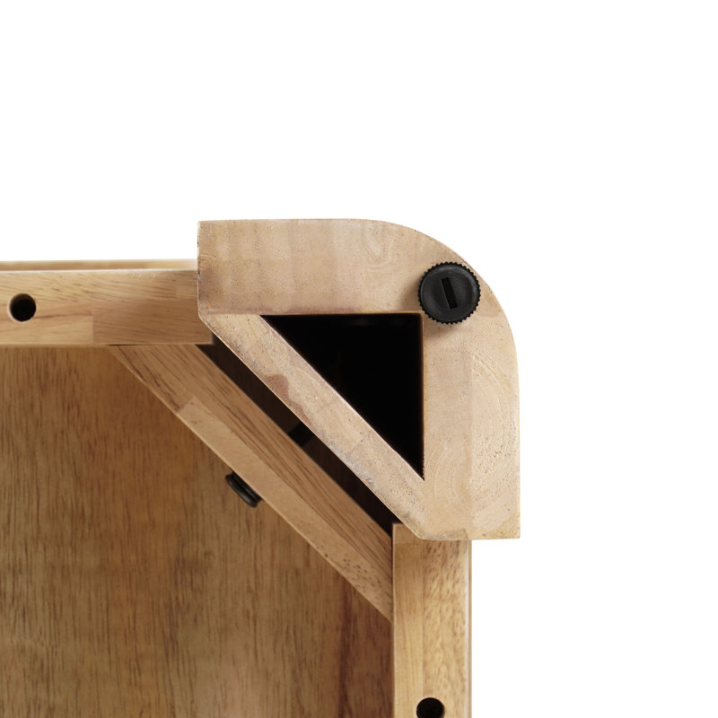 Trevin Side Table With Open Shelf, Weathered Sand, Weathered Sand