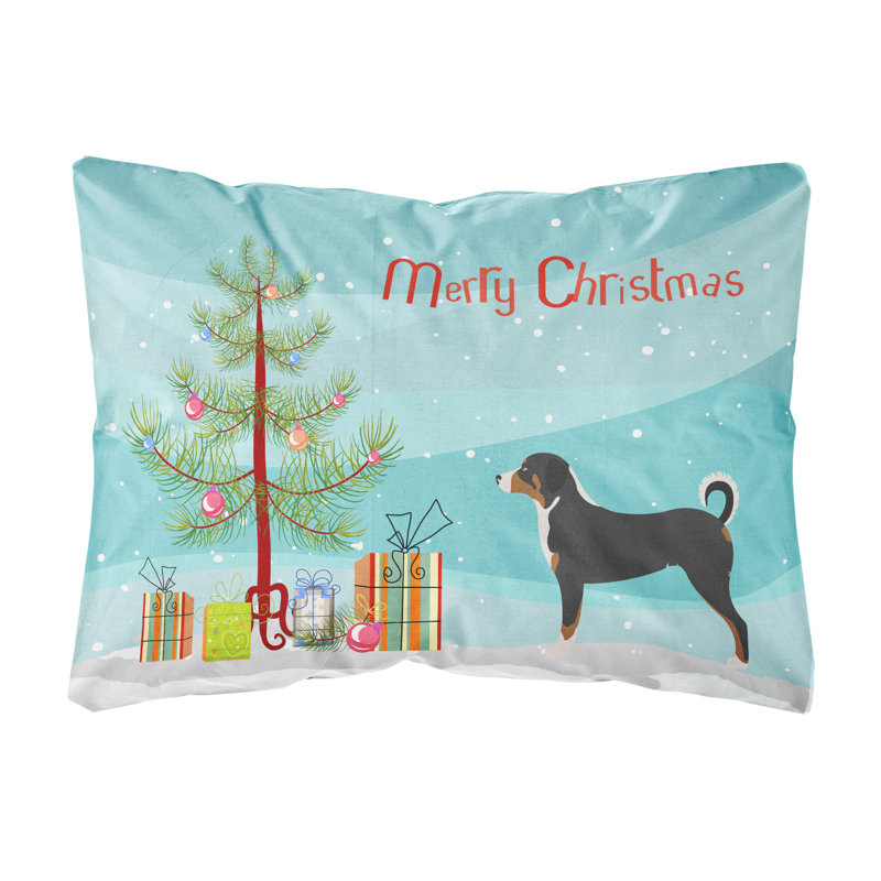  Coussin décoratif intérieur / extérieur Appenzeller Sennenhund Christmas