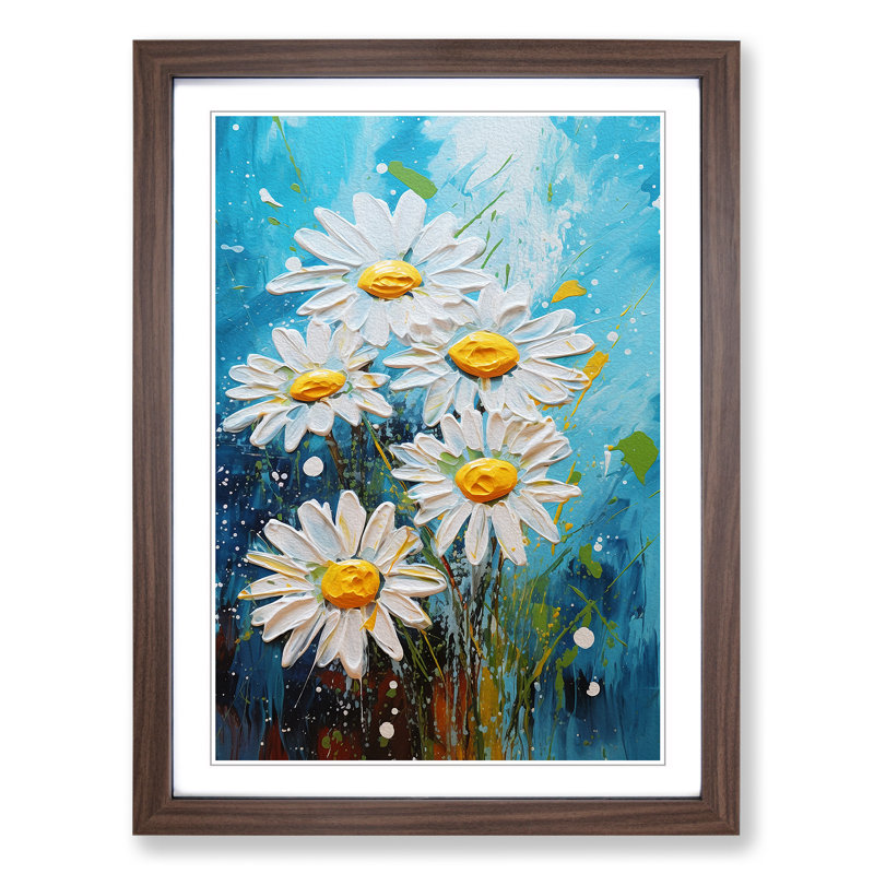 Single Picture Frame Print on Wood, 34cm H x 25cm W, Walnut Framed