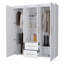 Armoire blanche 2 portes tout-en-un