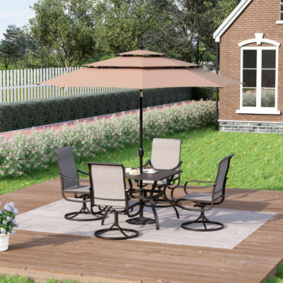 Leonard 4 - Person Patio Dining Set with Square Table