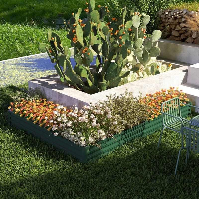 Boîte à fleurs d'extérieur Sedlik, Vert
