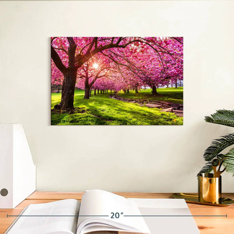 Jardin de fleurs de cerisier Harnek, H 8 po x l 12 po