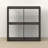 4-Cube Bookcase, Thick Frame, Black Dark Oak-120436670-119847680