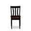 L'ensemble de mobilier de salle à manger 5 pièces comprend une table de cuisine ronde avec Dropleaf et 4 chaises de salle à manger rembourrées en similicuir de 42 po x 42 po, noir et cerise-823366000-823366001-884979590