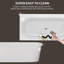 Baignoire de trempage autoportante 59 po. X 29,5 po. De conception contemporaine avec trop-plein de drain escamotable