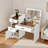 3-in-1 Vanity Desk With Flip Top Mirror And Hidden Storage