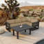 Avion Classic 5 Piece Sectional Set - Black - Cast Lagoon-1396094577-1396094573