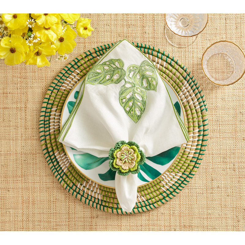Pareo Napkin Ring, Green/Lime