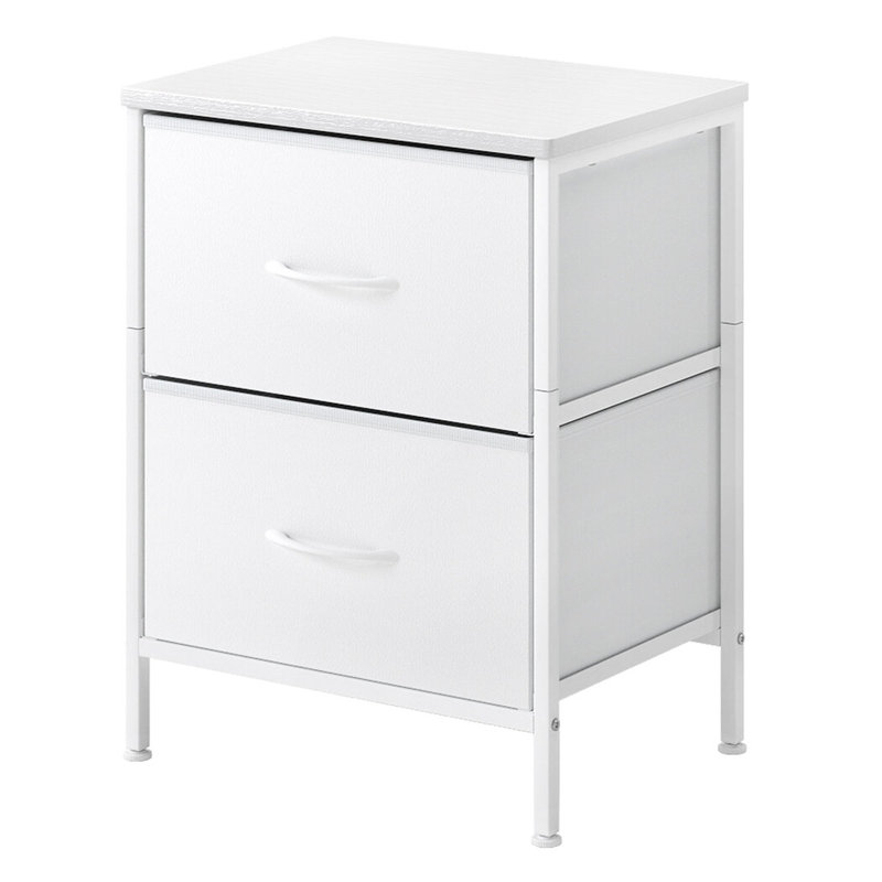 42cm W Metal Bedside Table
