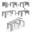 Dannel Console Extendable Dining Table With Multipurpose Extensions Up To 10 Seats