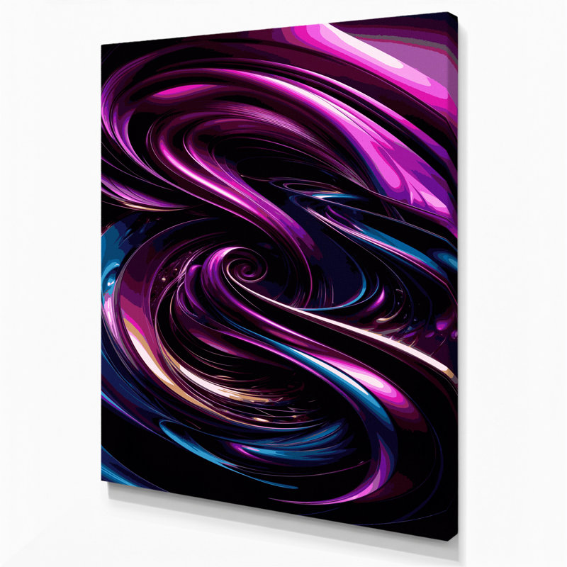 Art numérique sur toile numérique, abstraction numérique 90, H 8 po x l 10 po